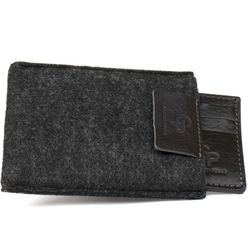 Кожаный картхолдер Черный (GRANDE PELLE) Киев - изображение 11