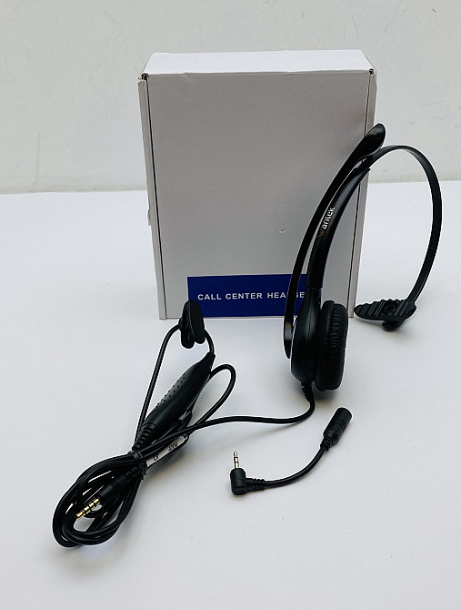 Провідна телефонна гарнітура навушники Wantek A600 RJ9, 3.5, usb, 2.5 Луцк - изображение 2