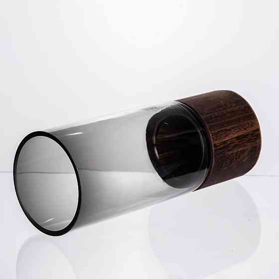 Yiwu Ваза для квітів кругла скляна 25.5 (см) декоративна HP-19-162-2 Коломия