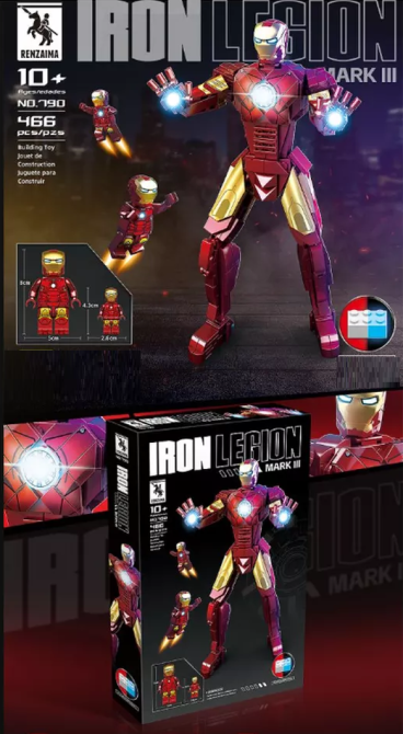 Конструктор Железный человек Iron Legion Mark III, 466 деталь Киев - изображение 4