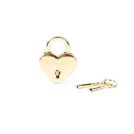 Замочок Liebe Seele Heart Shape Padlock Gold (2 шт.) Sex Aura Київ