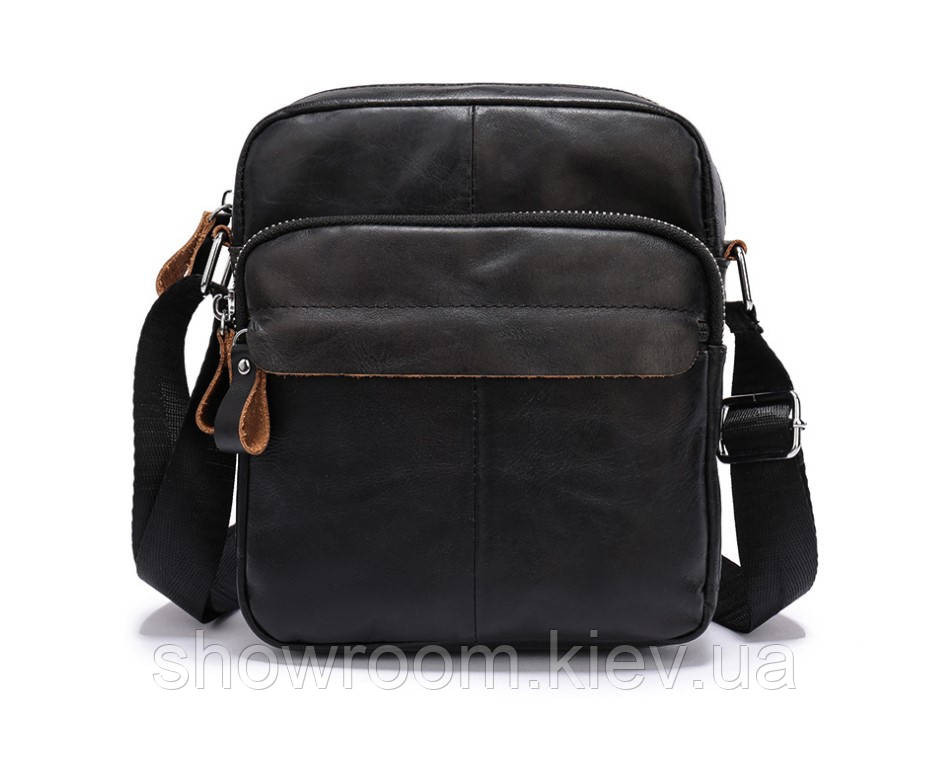 Чоловіча шкіряна чорна Leather Collection (5036) Київ - фото 1