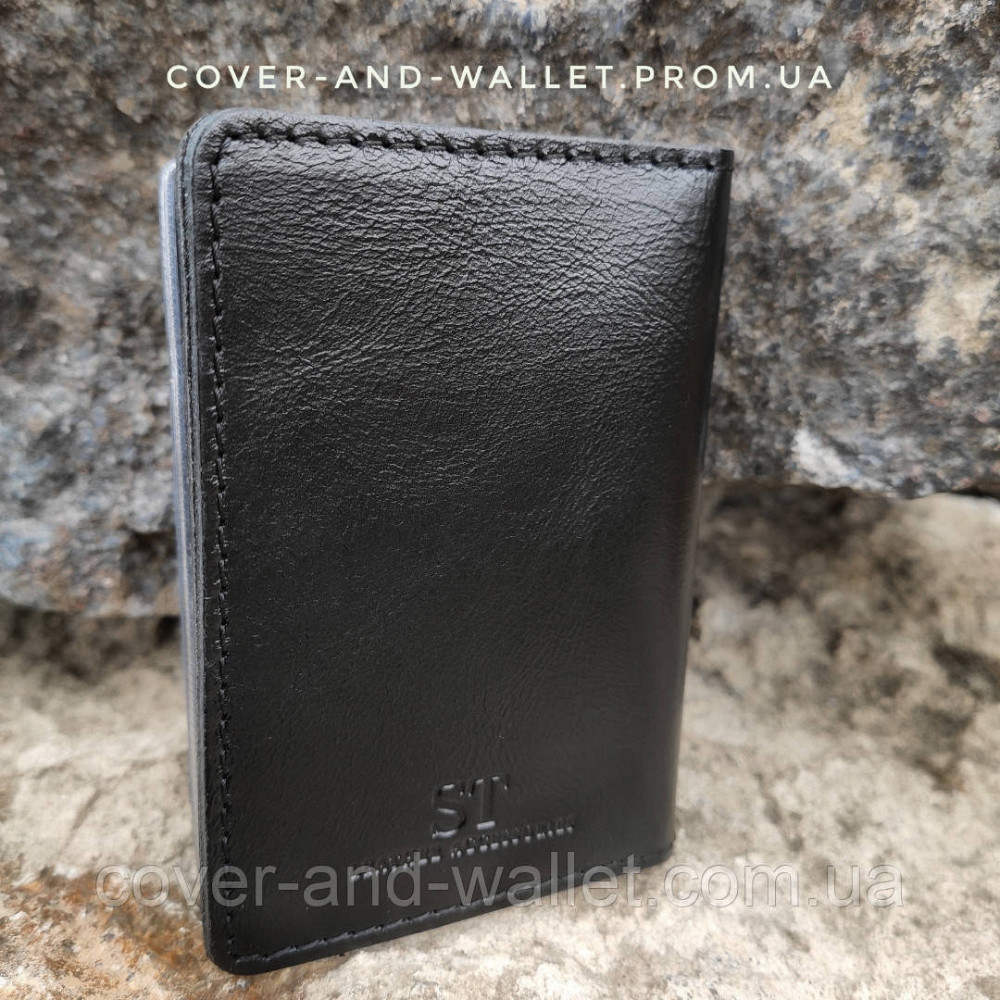 Шкіряна обкладинка для ID паспорта і авто документів з натуральної шкіри ST Leather Київ - фото 7