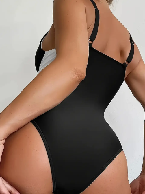 Купальник женский цельный Черный XL/XXl Харьков - изображение 4