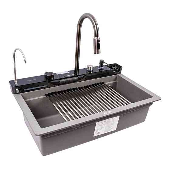 VALESO Гранітна мийка VALESO EVANORA 7546 матова Сірий мусон Киев