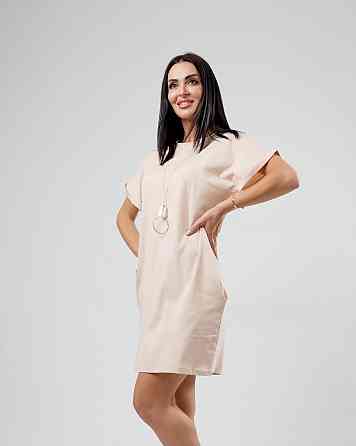 Летнее платье с карманами Nirvana 46-48, Бежевый Киев