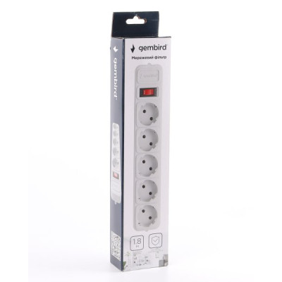 Мережевий фільтр живлення Gembird SPG5-G-6G Вінниця - фото 3