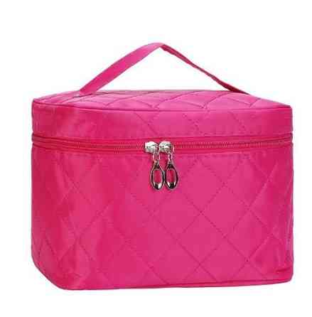 Косметичка женская вместительная 12 на 14 на 22 см розовый Киев