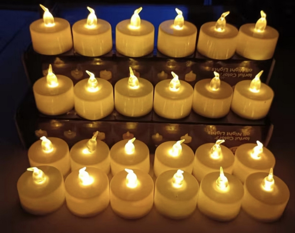 LED свічка на батарейках 24 шт Сміла - фото 1