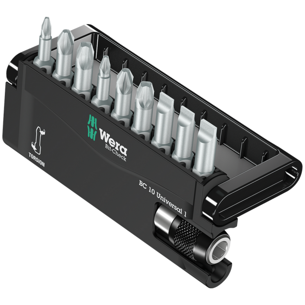 Набор бит РН,PZ,SL 10ед. Wera Bit-Check 10 Universal 1 05056161001 Одесса - изображение 1