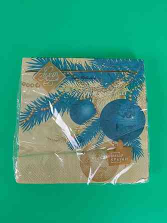 Салфетки бумажнае новогодние(ЗЗхЗЗ, 18шт)