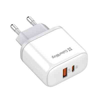 Зарядное устройство ColorWay Power Delivery Port PPS USB (Type-C PD+ USB QC3.0) (45W) white (CW-CHS042PD-WT) Винница