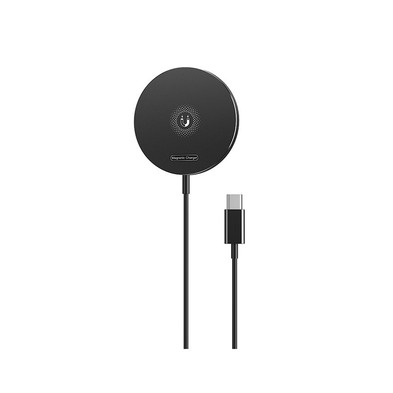 Бездротовий зарядний пристрій XO CX022 Magnetic Wireless Charger Type-C чорний Львів - фото 1