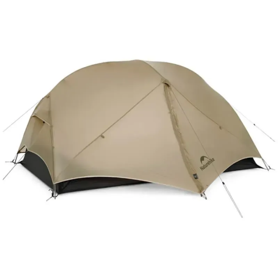 Палатка двухместная легкая Naturehike Mongar UL 2 15D двухслойная (Песочный) Винница