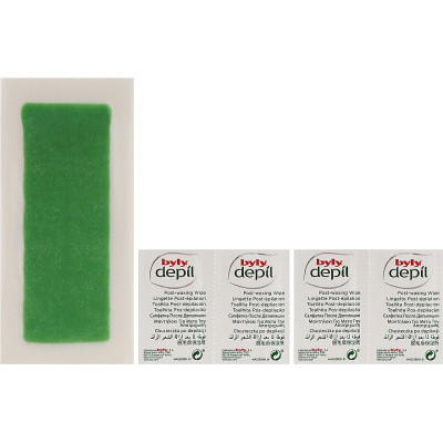 Воскові смужки Byly Для депіляції тіла з М’ятою, Зеленим чаєм, Алое 20 шт (8411104040502) Вінниця - фото 2