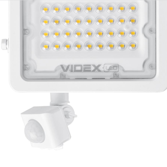 LED Прожектор 30W 5000К 220V з датчиком руху та освітлення білий VL-F2e305W-S Videx Житомир