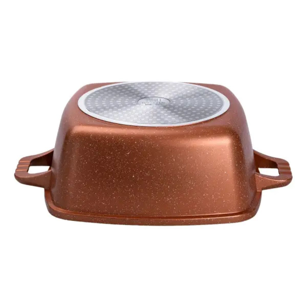 Набір з 5 алюмінієвих квадратних каструль з товстим дном MGC + лопатка, ополоник, рукавички та фартух HP-4-468 Коломия - фото 5