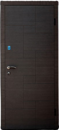 Двері вхідні Наші Двері ПОРТА ПВХ Ескада 26 Венге горизонт сірий 860х2050 мм Київ