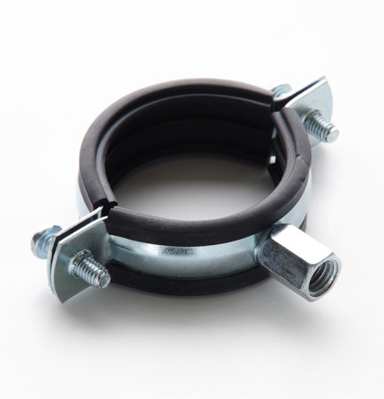 Хомут трубний 25-28мм 1 3/4" з комбінованою гайкою M8/M10 APRO Житомир