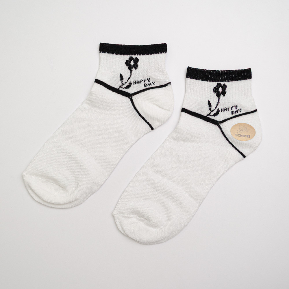 Набор носков женских бамбуковых 10 пар Youstar 107 Низкие 37-41 Белый Сумы - изображение 2