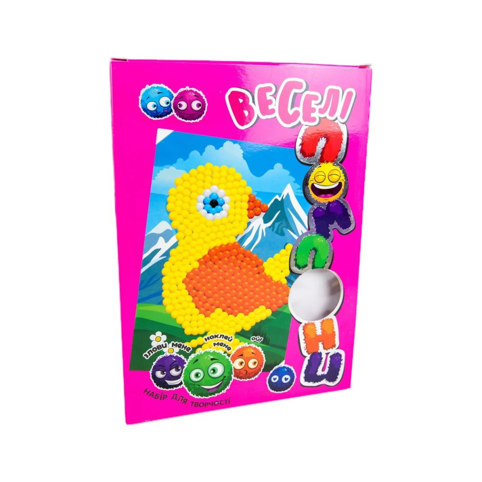 Набір для творчості "Курча" Strateg 30992 веселі помпони Вінниця - фото 2