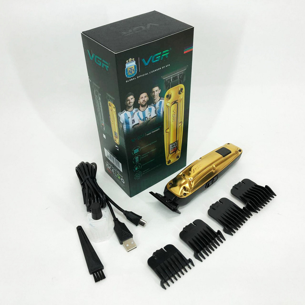 Машинка для точної стрижки бороди і волосся VGR V-904, Тример з регульованою довжиною VK-63 Львів - фото 4