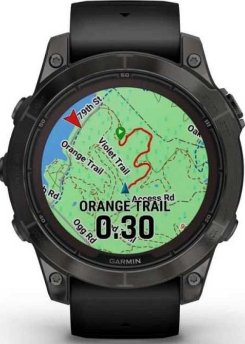 Часы: Garmin Fenix 7 Pro Sapphire Solar Carbon Grey DLC Titanium w.BB Киев - изображение 6