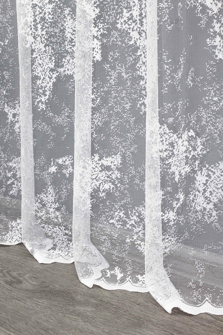 Тюль VR-Textil 1368т Мармур Al-1 Жакард Білий 400х270 см (43-116) Київ - фото 8