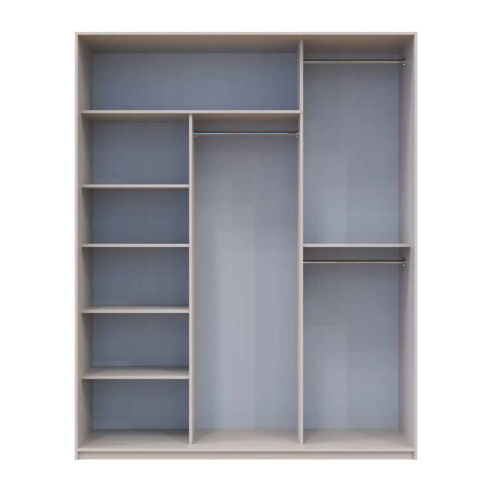 Шкаф-купе Doros Сити Лайт Кашемир 2 ДСП/1 зеркало 180х60х225 (80736371) Днепр - изображение 6