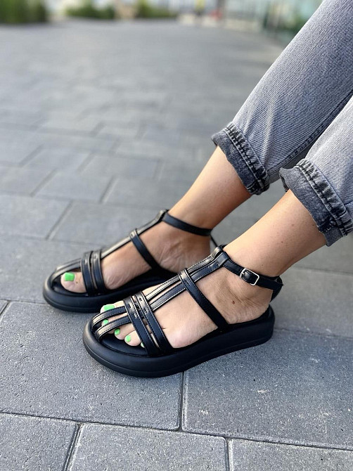 PGV Босоніжки жіночі PGV 1240 чорні (літо, шкіра натуральна) (5141) 36-39 Коломыя - изображение 6