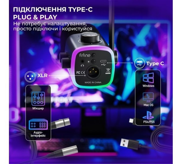 Мікрофон Fifine AM9 Black ( 14225 ) Харків - фото 7