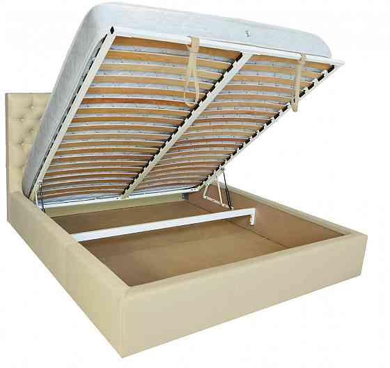 Кровать Cambridge Comfort 120 х 190 см Fly 2207 A1 С подъемным механизмом и нишей для белья Бежевый Киев