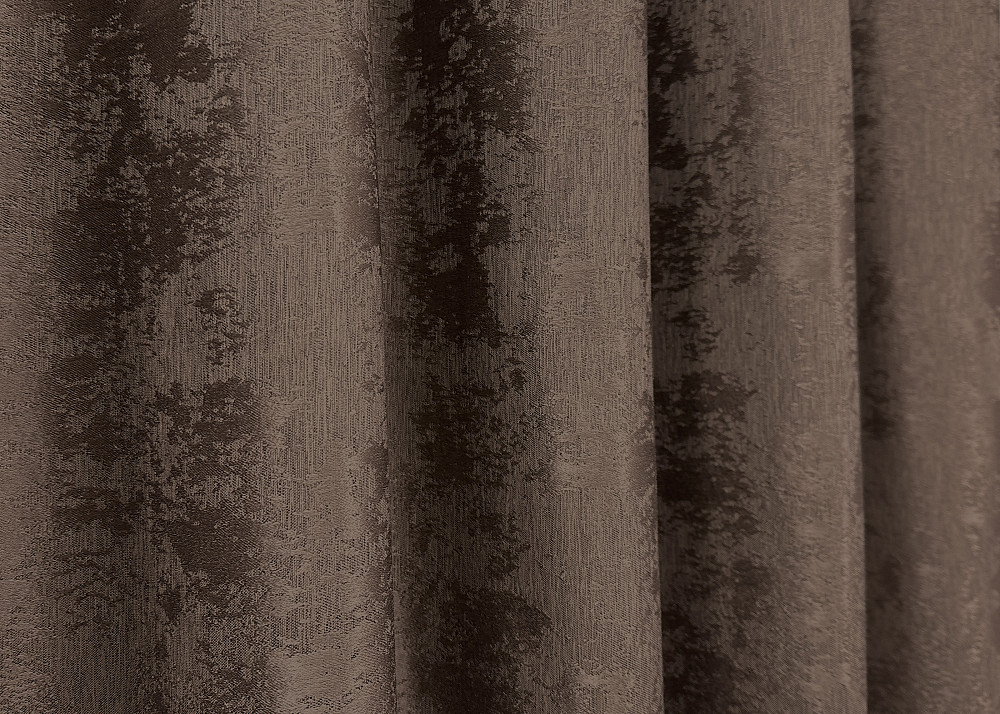 Комплект готовых штор VR-Textil Жаккард Sultan XO № 1557ш Коричневый 150х270 см 2 шт (33-0412) Киев - изображение 7