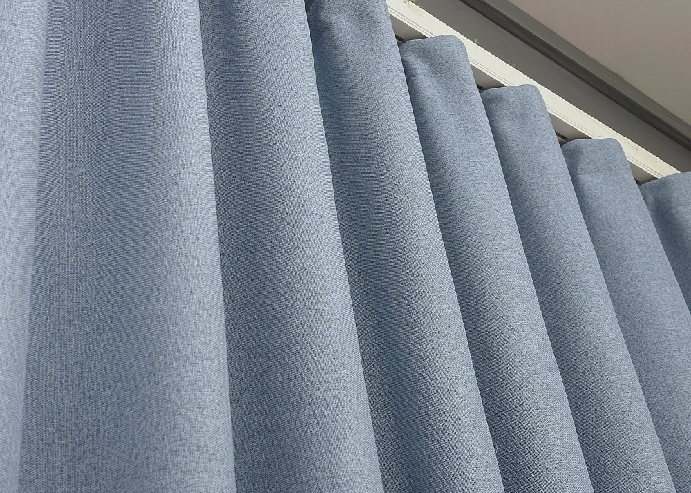 Преміум шторна тканина blackout 100%, двостороння, колекція “ASHEN NIGHT” колір блакитний 1839ш Київ - фото 6