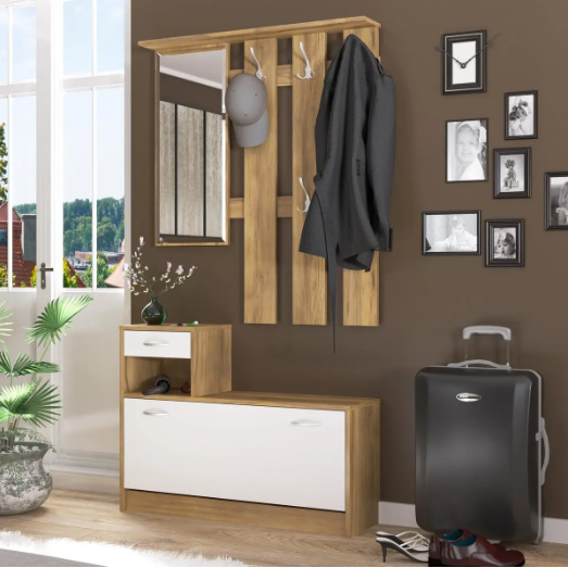 Прихожая (без подушки) Орион Мебель Сервис Дуб барокко Белый матовый Львов - изображение 1