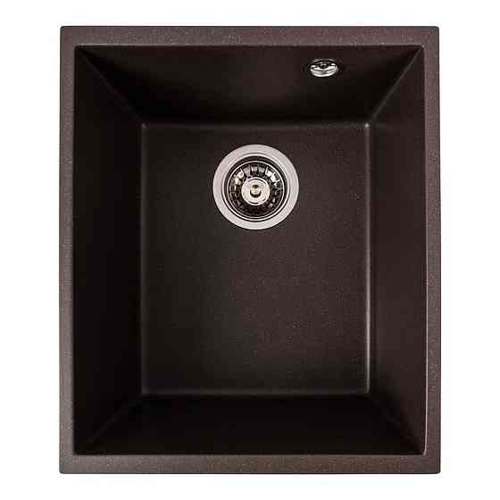 Гранітна мийка для кухні VALESO ROXY 3744 матова Темна скеля Коломыя
