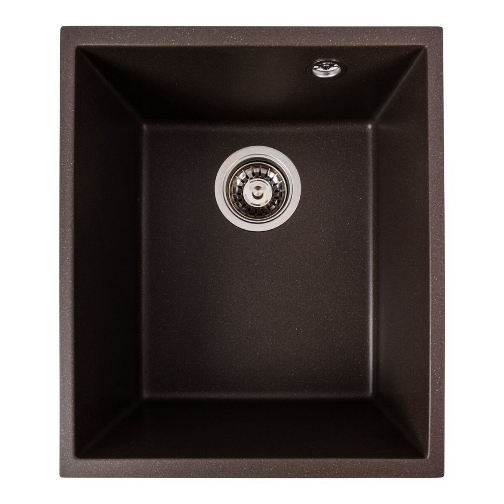 Гранітна мийка для кухні VALESO ROXY 3744 матова Темна скеля Коломия - фото 1