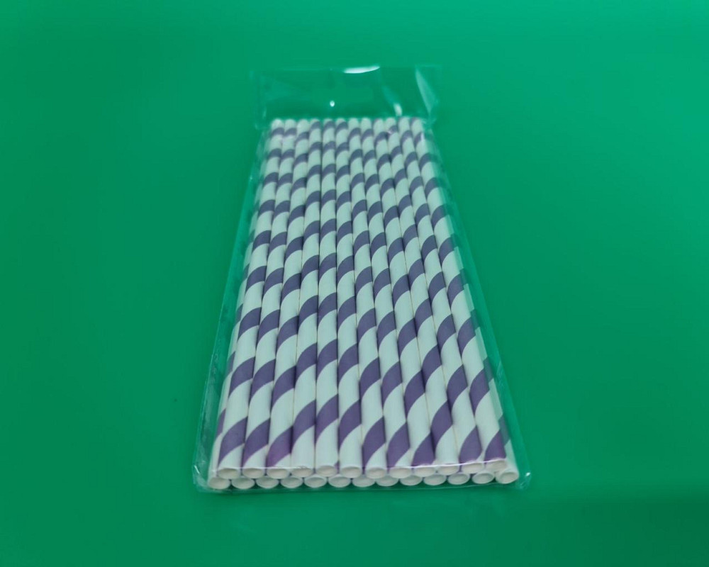 Соломка паперова трубочка 25шт вита фіолетова (1 шт) Харків - фото 3