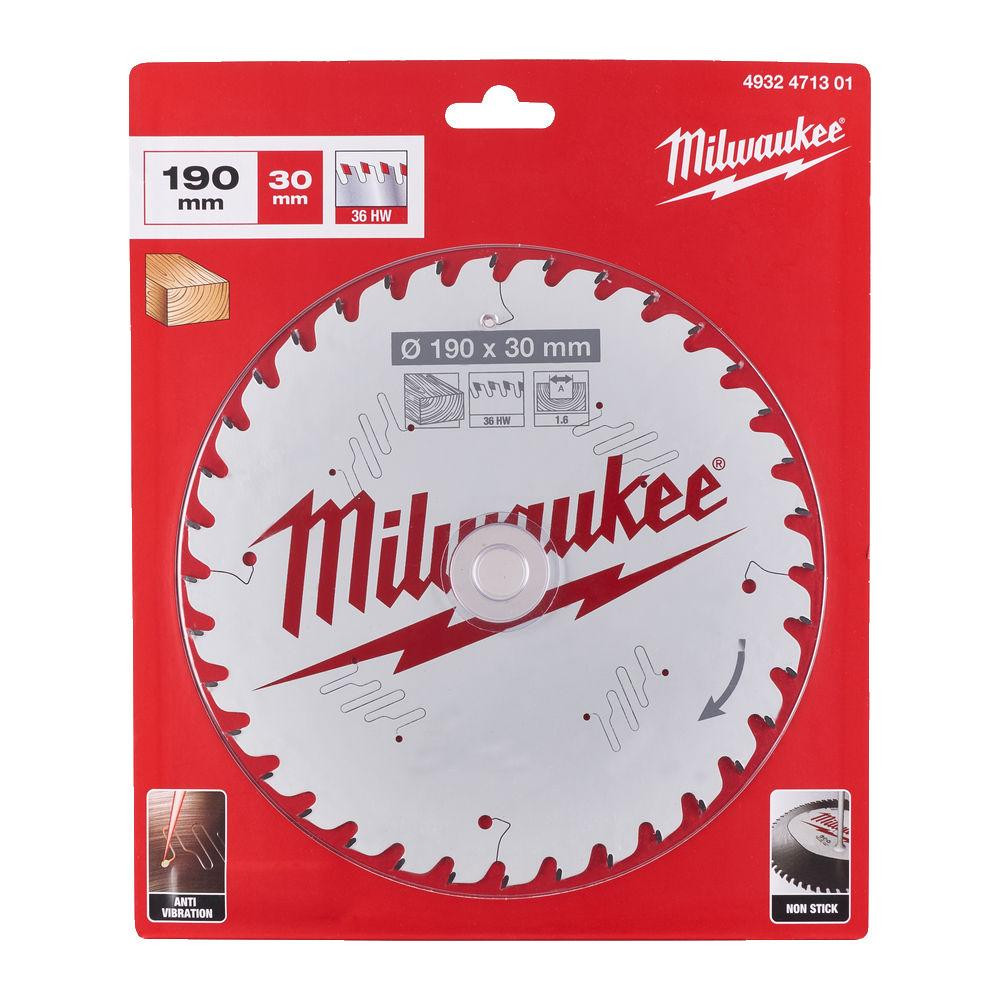 Диск пиляльний PFTE THIN KERF MILWAUKEE, O190х30х1,6мм, 36 зуб. Одеса - фото 1