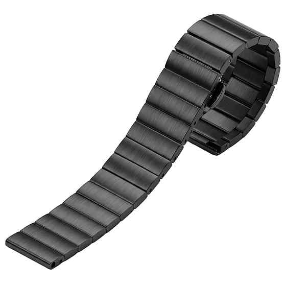 Ремешок для часов металлический Besta Centurion Black (22 мм) Черный Киев