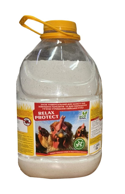Універсальний засіб Релакс Протект RelaxProtect для захисту від паразитів у сільськогосподарської птиці та курників 3 л, Круг Вінниця - фото 1