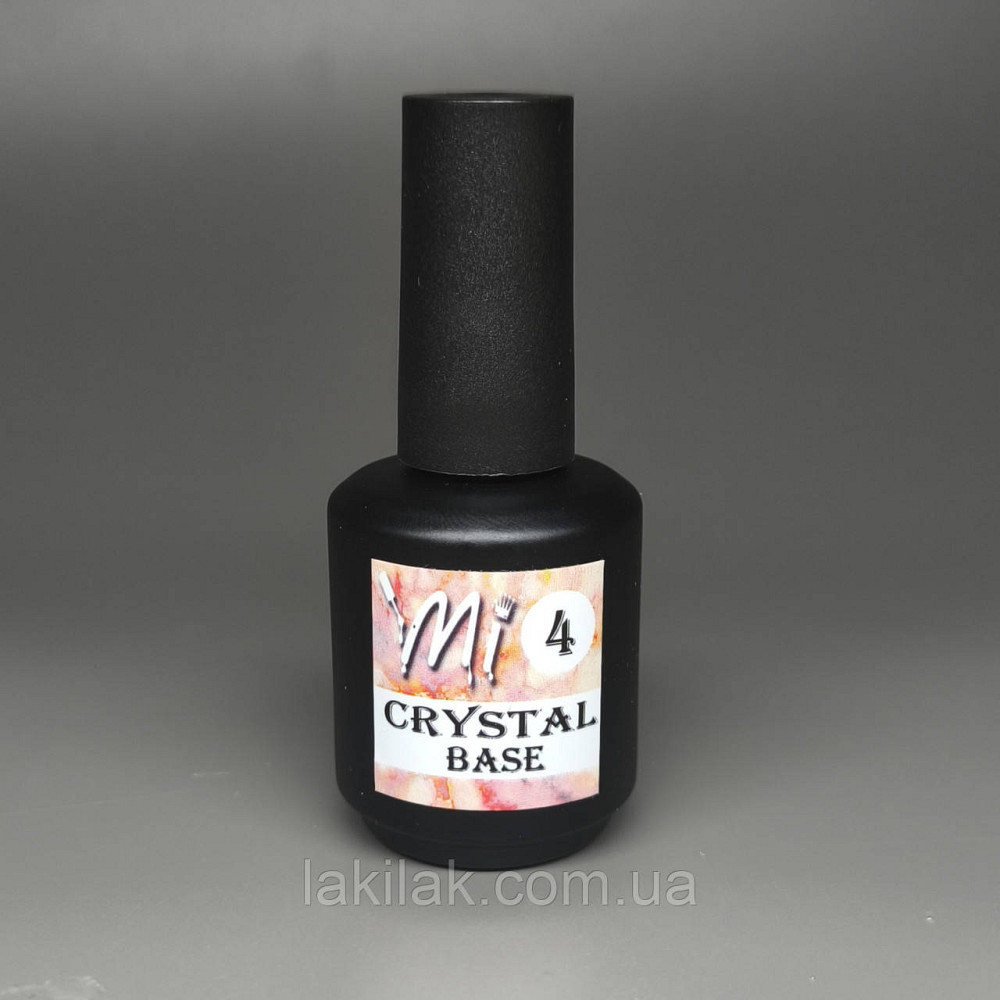 Crystal base Mi #4 (молочна база з різнокольоровими пластівцями юккі) 15мл (пляшка з пензликом) Херсон - изображение 1