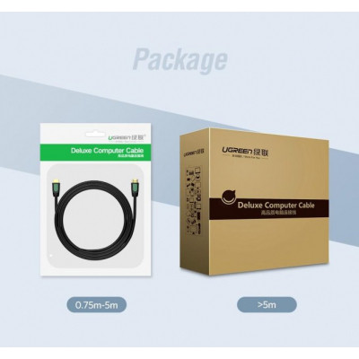 Кабель мультимедийный HDMI M to HDMI M 1.0m black Ugreen (10115) Винница - изображение 8