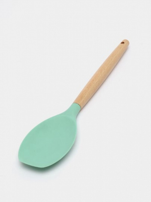 Лопатка силикон с деревянной ручкой 31см Винница - изображение 1