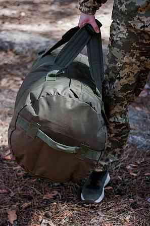 Тактичний міцний рюкзак баул 70 л хакі з кордури чоловічий міцний бойовий рюкзак   WASA Львів
