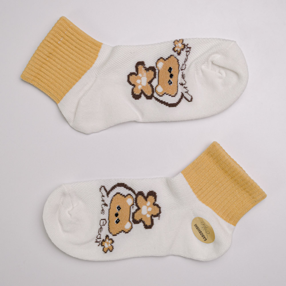 Набор носков женских хлопковых 10 пар Youstar 093 Низкие 37-41 Белый Сумы - изображение 3