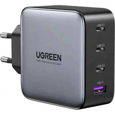 Зарядное устройство Ugreen 4xUSB 100W (3xUSB-C+USB-A) Gan Tech Fast GAN Charger black CD226 (40747) Винница - изображение 1