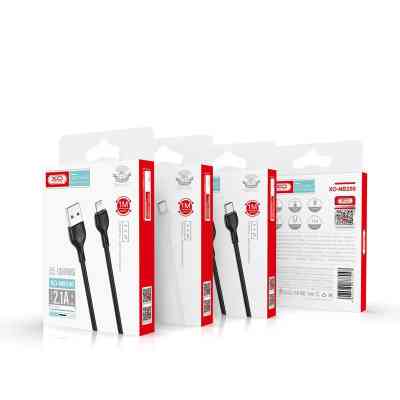 Дата кабель USB 2.0 AM to Micro 5P 1.0m 2.1A white XO (NB200-M-WH) Винница