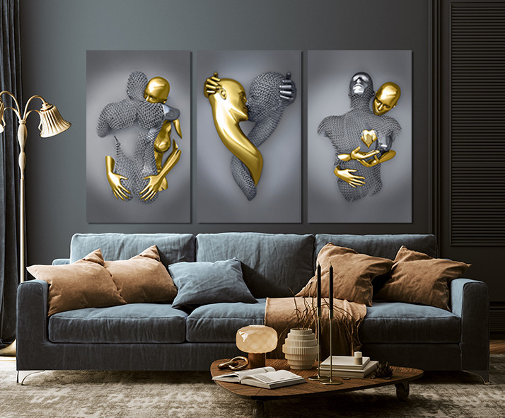 Модульная картина в гостиную / спальню   Закохані    ART-266_3A Киев - изображение 3