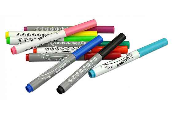 Фломастери чарівні MALINOS Farbenzauber світлі малюють по темних 10 (5+5) шт Киев